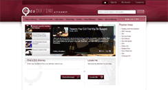 Desktop Screenshot of findaduiattorney.com
